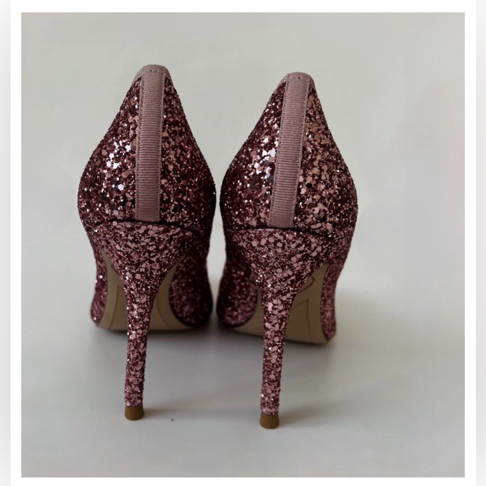 Sophia Webster Pirouette Ballet Pink Glitter Pumps - Picture 3 of 4